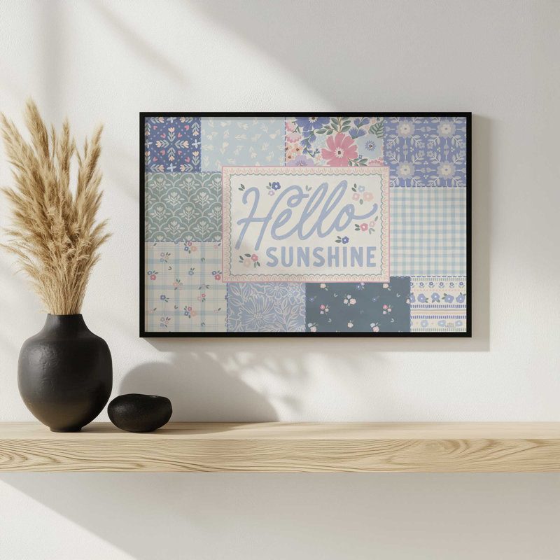 «Blooming Spring I» par Laura Marshall, reproduction d'art, H 12 po x l 18 po, Doré
