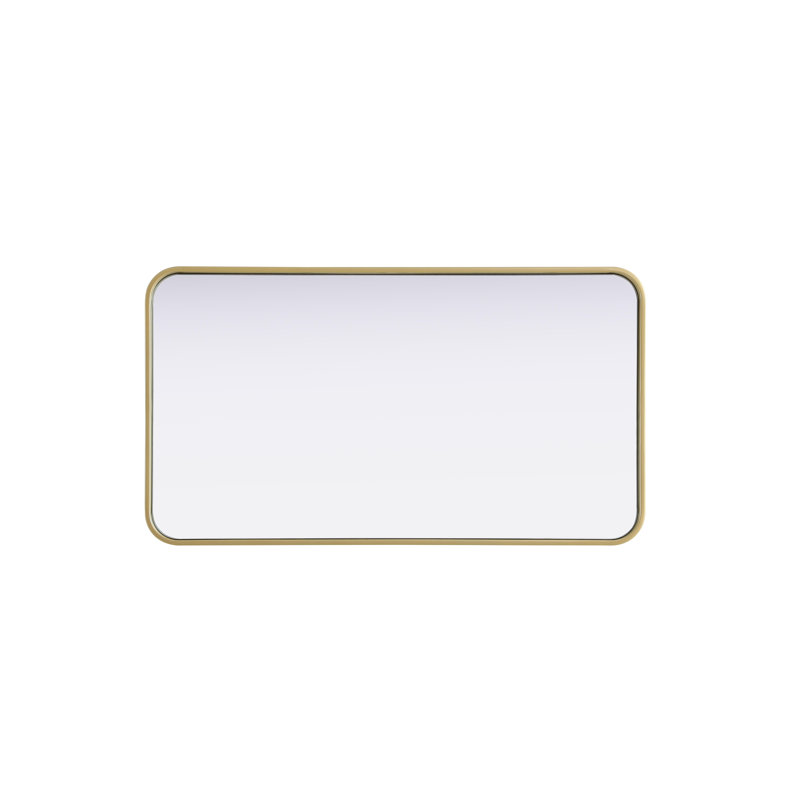 Erath Contour Metal Mirror, Brass, 36" x 20"