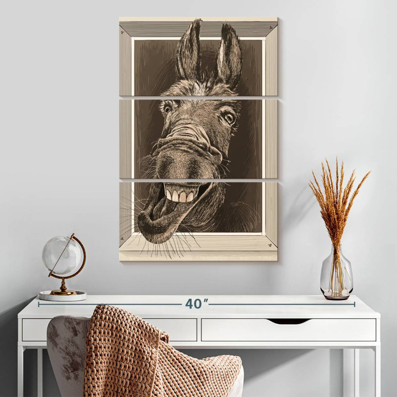 Âne fou Brampt, H 32 po x l 20 po