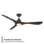 Ventilateur de plafond intelligent à 3 pales en bois naturel Carve avec télécommande incluse-123843250-116667913-116667909