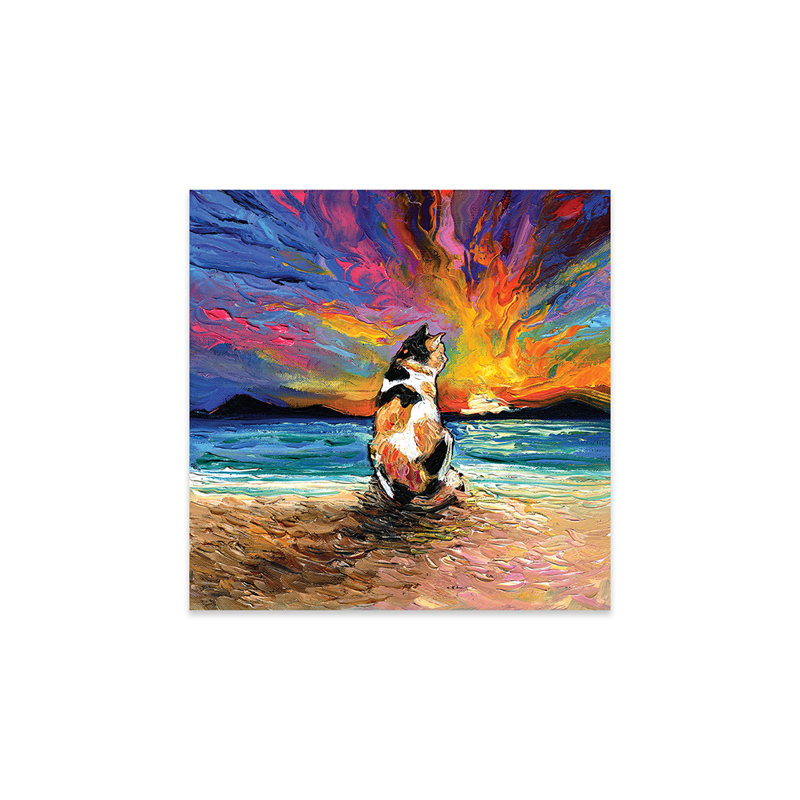" Beach Days - Calico Cat " by Aja Trier