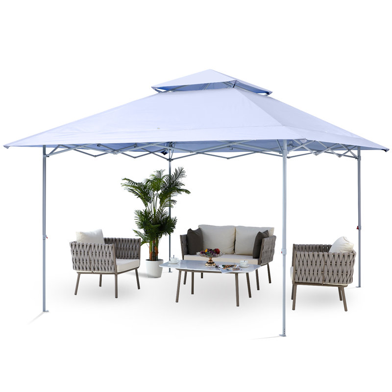 13 Ft. W x 13 Ft. D Steel Pop-Up Canopy The Pop-Up Canopies, White