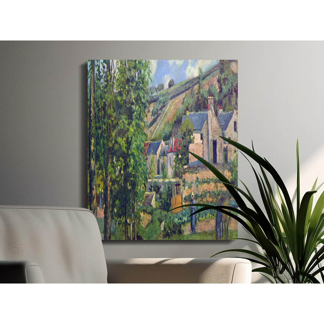 Impressionist Rural Village Canvas Wall Art