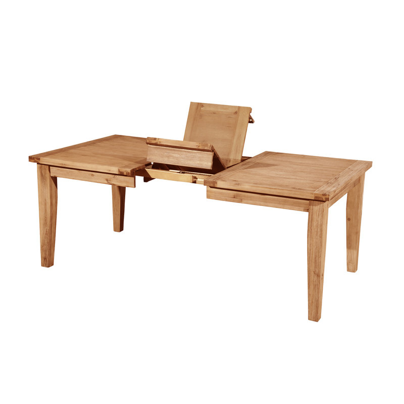 Hozie Aspen Extension Dining Table with Butterfly Leaf, Antique Natural