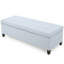Avec rangement - tissu doux et capitonnage H 16,43 po x l 49,66 po x P 19,25 po