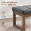Boucle Upholstered Bench-122712870