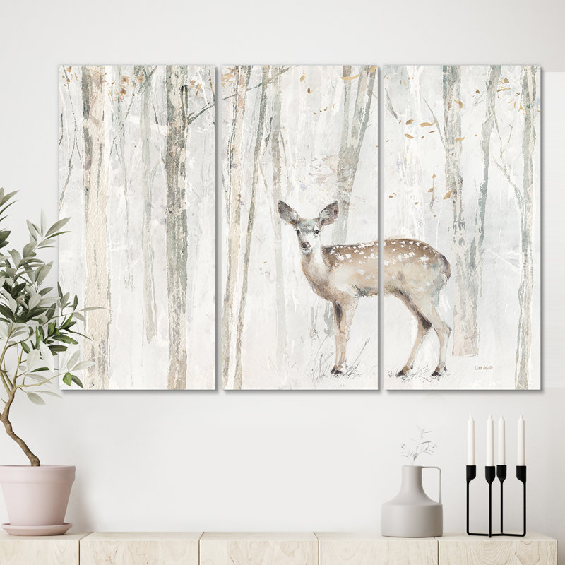 «A Woodland Walk into the Forest I», reproduction d'art sur toile tendue, H 32 po x l 48 po x P 1 po
