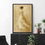 «Soft Neutral Woman Silhouette Elegant Figure Scene», reproduction d'art sur toile encadrée-1963327736-1963327738
