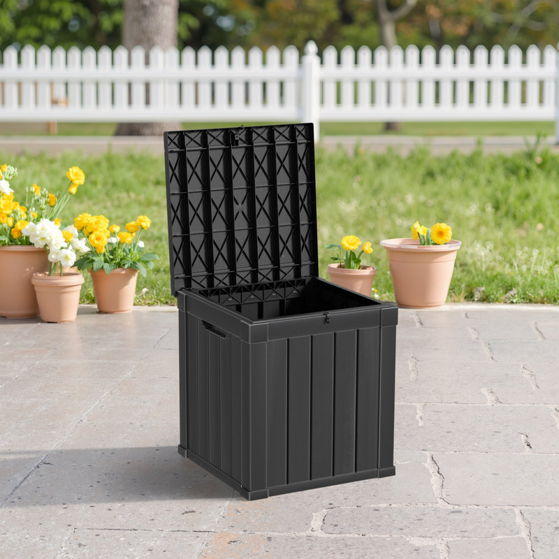 50 Gallon Durable Water Resistant Resin Deck Box All-Weather Storage Box Indoor and Outdoor Use For Garden Patio Furniture and Supplies