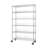48" W x 18" D x 72" H 6 Tier Wire Shelving with Backstands and Wheels