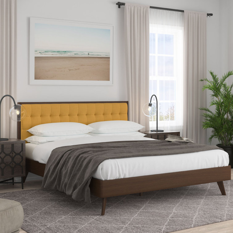 Abril Upholstered Bed & Reviews | AllModern