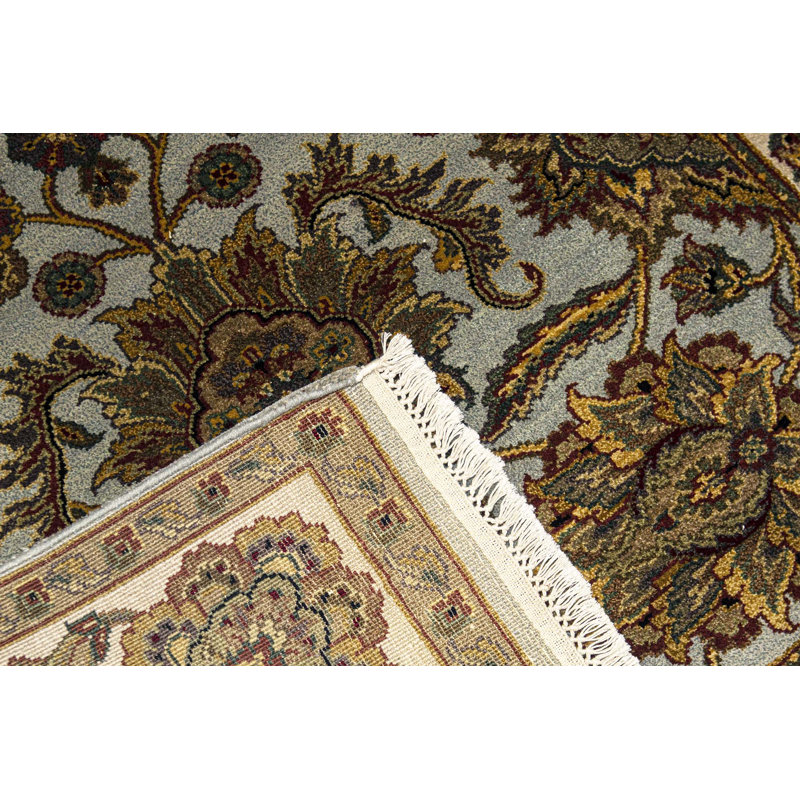 Trinity Hand-Knotted High-Quality Light Blue and Ivory Area Rug
