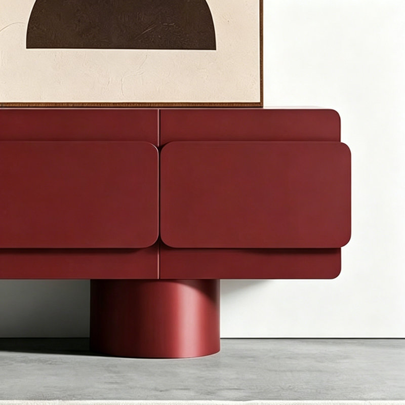 Meuble télé simple Creative, Rouge foncé