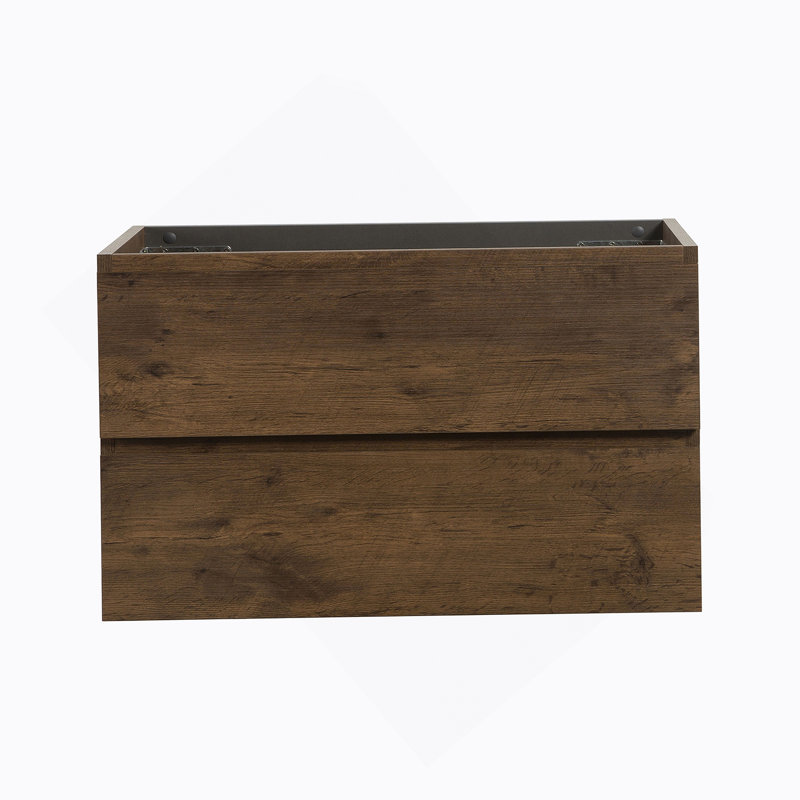 Armoire murale SANS lavabo, avec deux tiroirs, Noyer