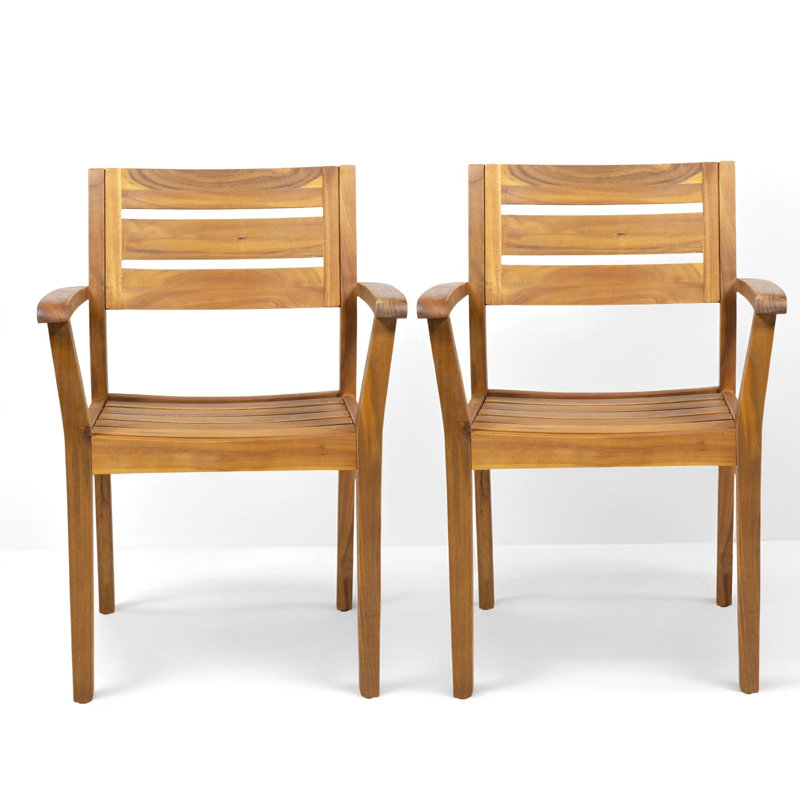 Chaise d'extérieur Amarrion, Brun