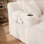 Chaise longue surdimensionnée en velours côtelé 66,1 po, canapé-lit rembourré à siège profond avec porte-gobelets, poches de rangement latérales et 3 coussins, aucun assemblage requis-129603788
