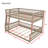 Solid Wood Full XL Over Queen Bunk Bed with Ladder and Guardrails for Bedroom-201339670