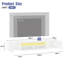 High Gloss TV Stand with Led Lights, Wall-mounted TV Cabinet up to 75"-1309627580