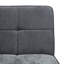 165cm W Modern Grey Convertible Sofa Bed with Metal Legs