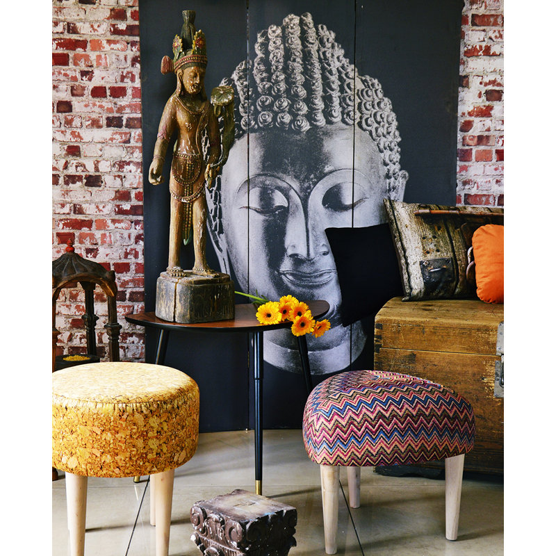 Solid Wood Accent Stool