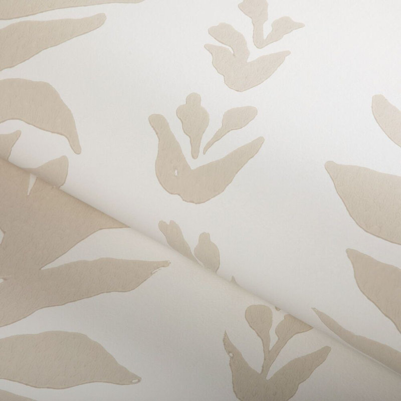Climbing Leaves Wp - Sage, Linen