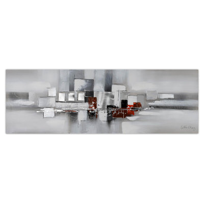 Hand-Painted Acrylic Painting Surrounded By Fog