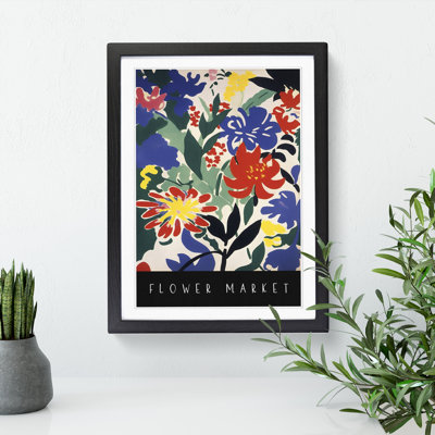 A Flower Market Exhibition No.9 1 Piece Single Picture Frame Wall Art