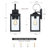 Zephy Black Dusk to Dawn Iron Wall Lantern Light