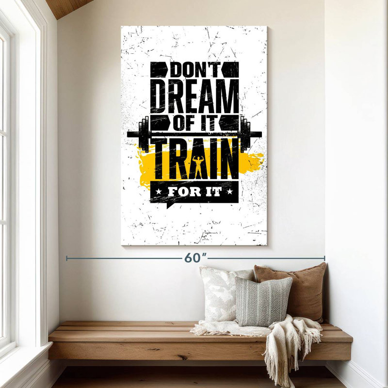 Kema Gym Motivational, 51" H x 34" W