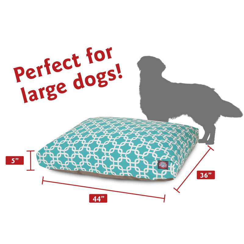 Coussin Links Orthopedic, Bleu sarcelle, Grand (l 36 po x P 44 po x H 5 po) ;
