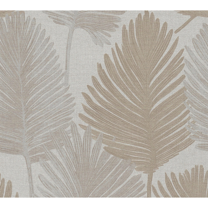Galerie Horizon Palm Leaf Wallpaper, Beige