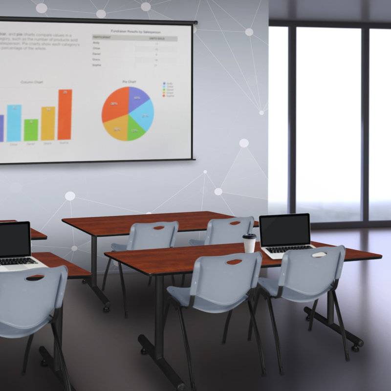 Table de formation Kobe Steel, Cerisier, H 29 po x L 72 po x l 30 po
