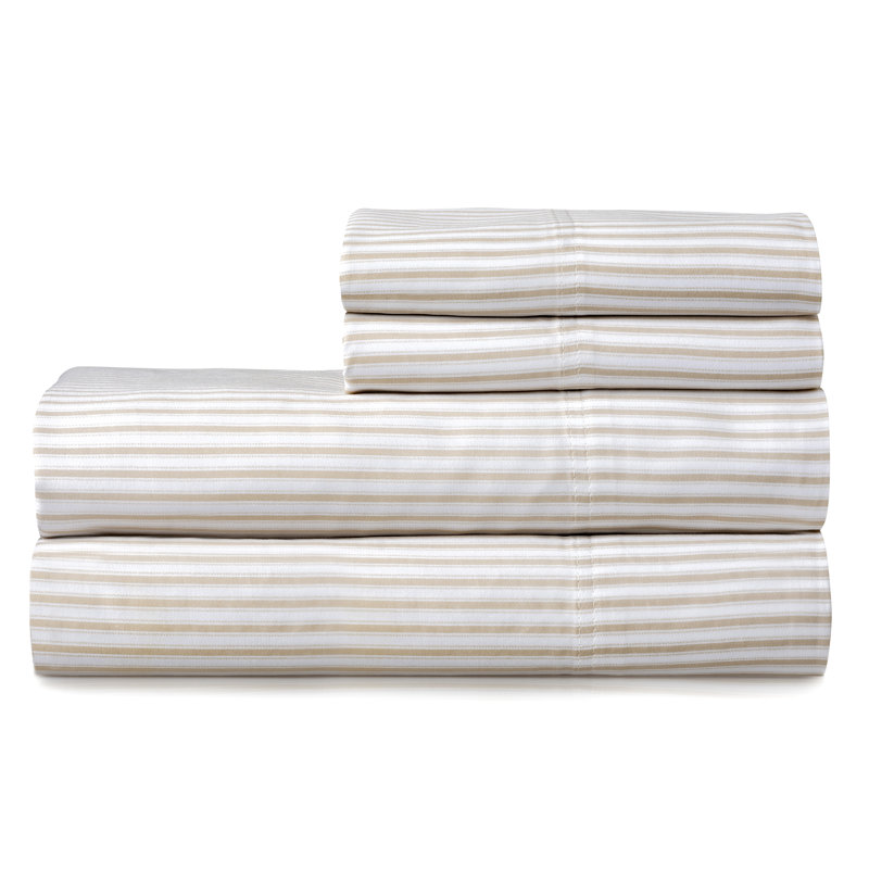 Ensemble de draps en coton de qualité égyptienne à densité de tissage 250 fils Provence, Grand, Bleu pâle