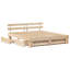 Bed Frame with Headboard Solid Pine Wood-1324561810-1324561817