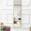 Miroir pleine grandeur avec cadre en alliage d'aluminium Fourth Génération, miroir de maquillage de salle de bain, entrée de chambre à coucher, miroir décoratif, mise à niveau de qualité