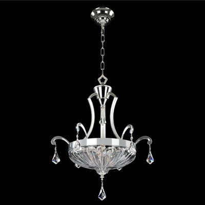 Orecchini 3 LT 2 Tone Silver/Clear Pendant Allegri
