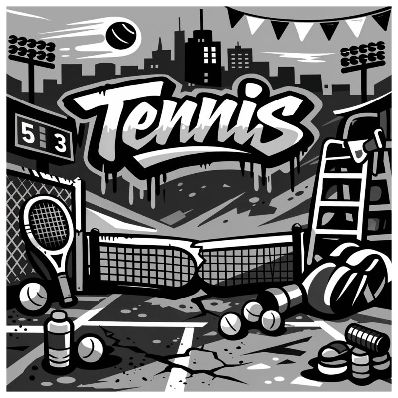Coussins décoratifs Urban Tennis Court, 18 x 18 pouces