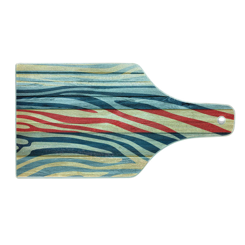 Planche à découper en verre trempé rustique Ambesonne
