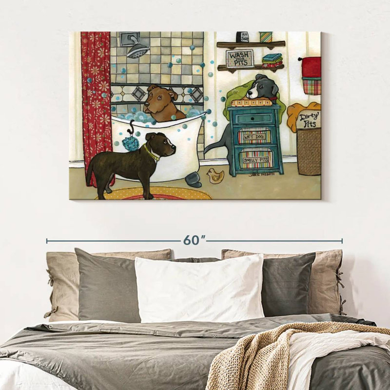 Brampt Wash Your Pits, 34" H x 51" W