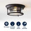 Plafonnier encastré 2 lumières 13,25 po Ceballos-389300312