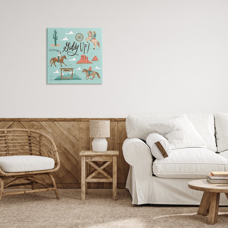 «Giddy Up Cowboys & Ranch Canvas», conception par Krissy Mast, H 17 po x l 17 po