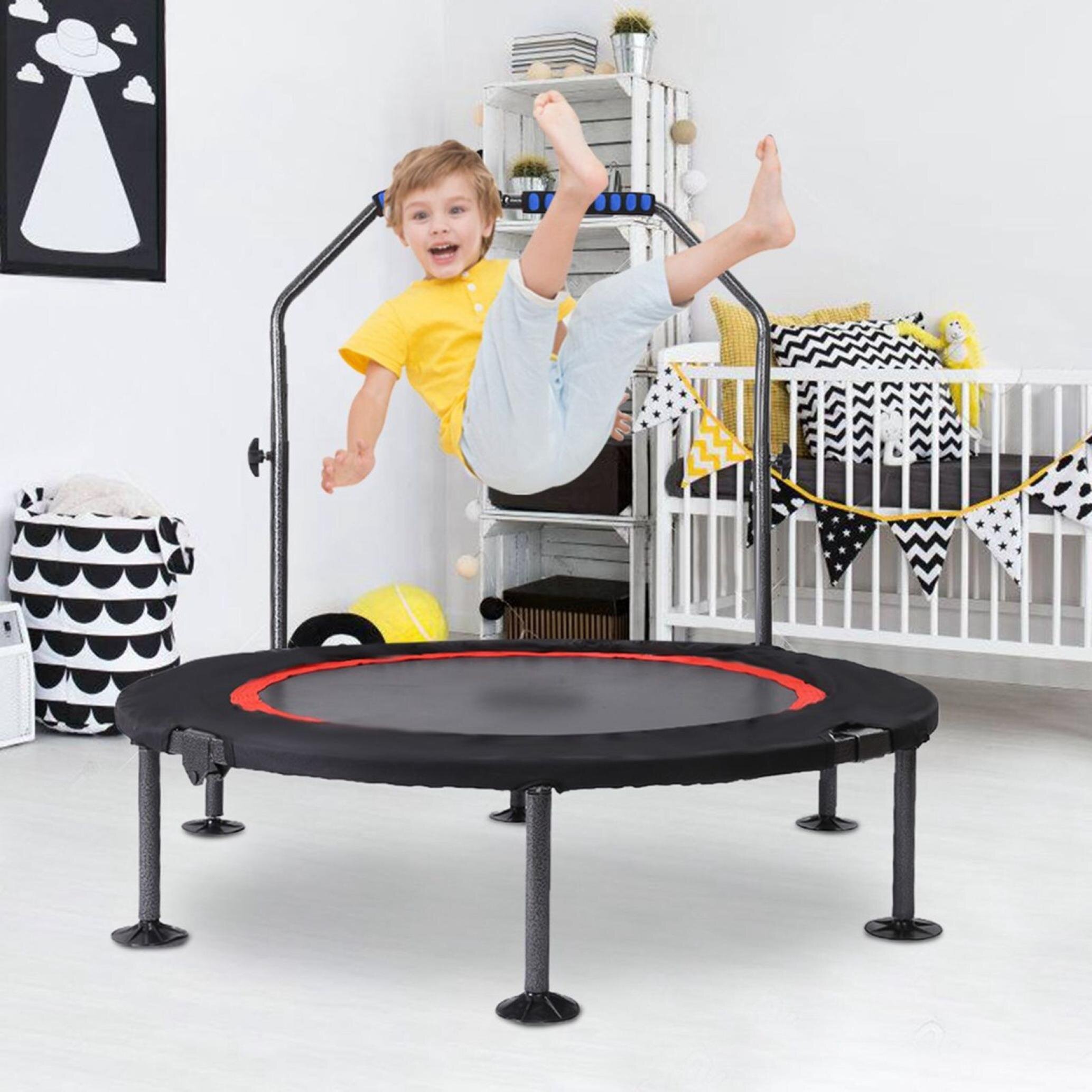 Children's trampoline 2024 with handle