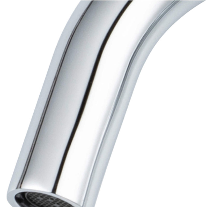 Circular Single Hole Bathroom Faucet with Drain Assembly, Chrome