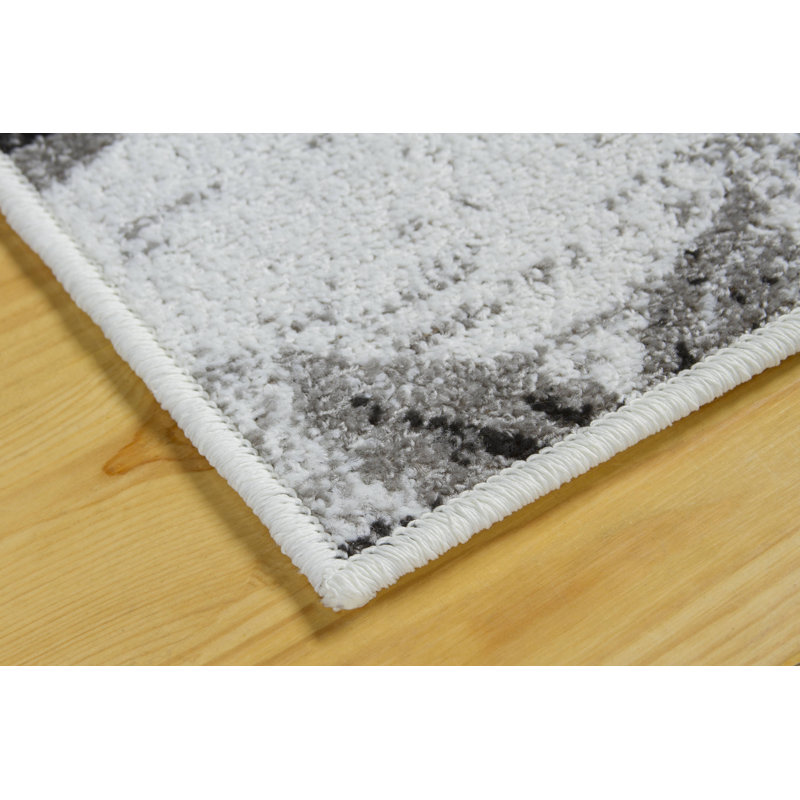Tapis rose à motif floral Alderete, Rectangle 8 pi x 10 pi