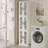 White 3-Tier Corner Storage Bins Stackable Multipurpose Storage Organiser Cabinet