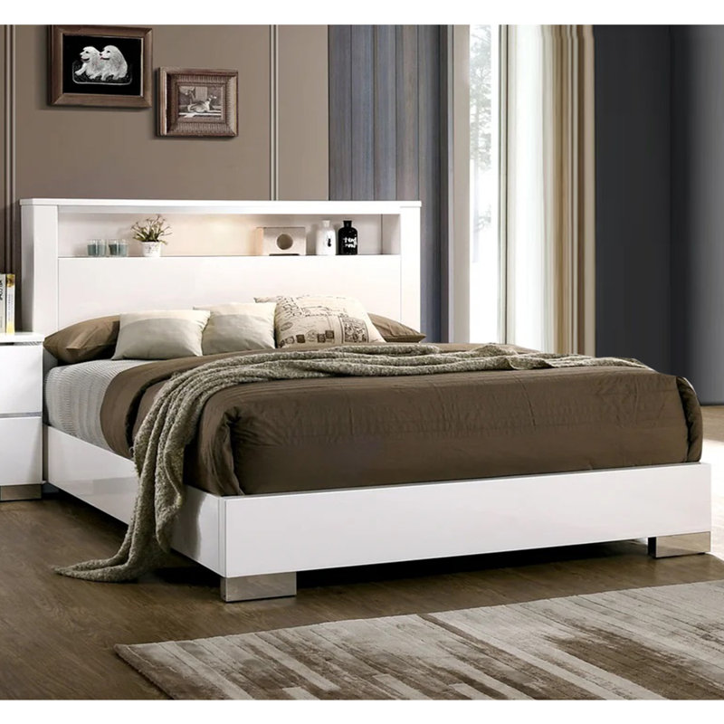 Karole Bookcase Bed, King, White