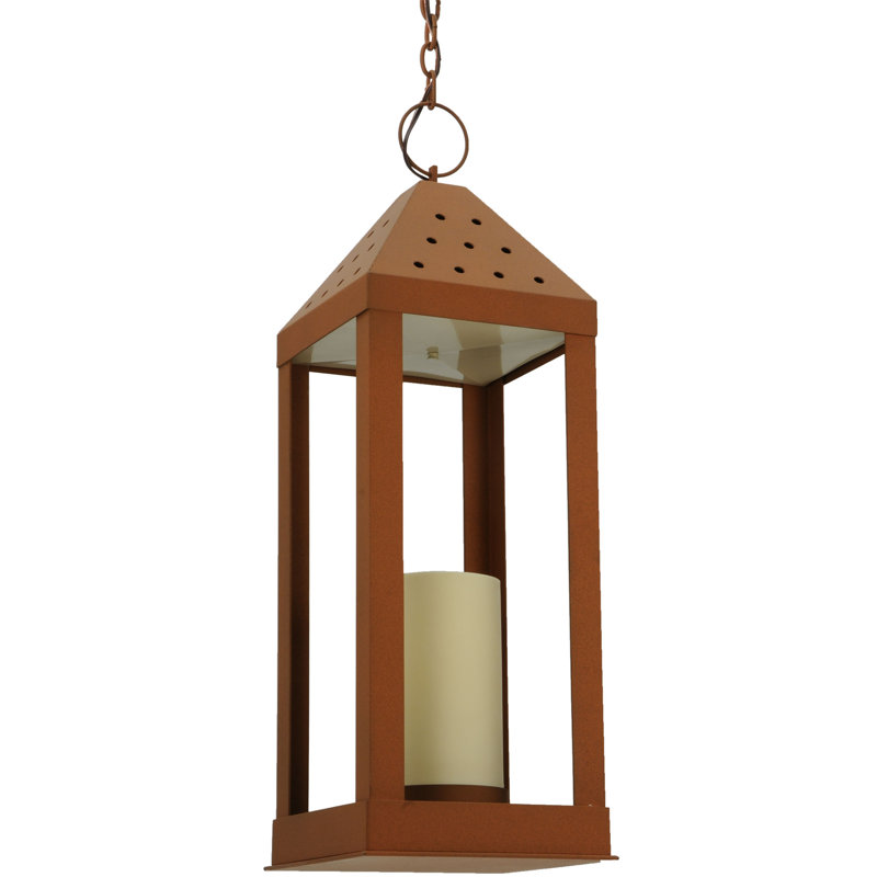 Luminaire suspendu rectangulaire 1 lumières lanterne