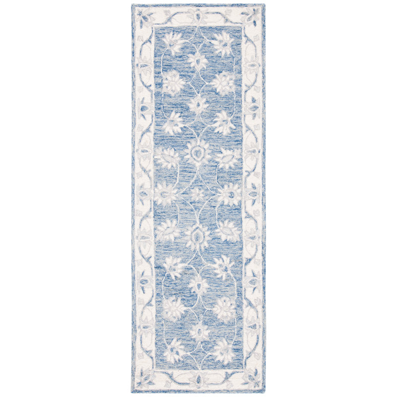 Vallelunga Hand Tufted Wool And Cotton With Latex Oriental Rug, Runner 2'3" x 8'