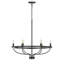 Luminaire de style lustre industriel rond classique 6 lumières Bellandra-141617960