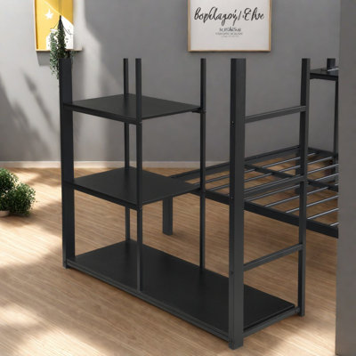 Lits peu encombrants avec rangement, loft moderne en bois aggloméré pour dortoir